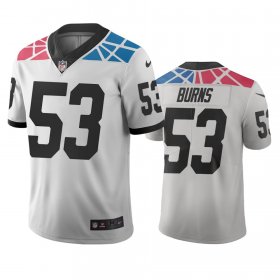 Wholesale Cheap Carolina Panthers #53 Brian Burns White Vapor Limited City Edition NFL Jersey