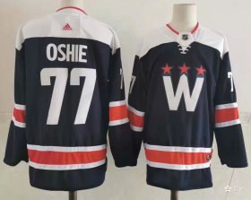 Wholesale Cheap Men\'s Washington Capitals #77 T.J. Oshie NEW Navy Blue Adidas Stitched NHL Jersey