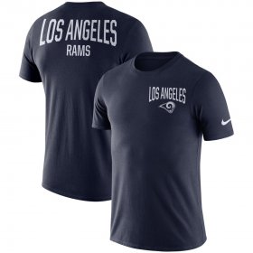 Wholesale Cheap Los Angeles Rams Nike Sideline Facility Performance T-Shirt Navy