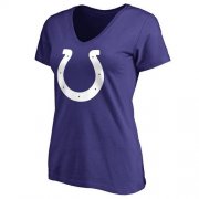 Wholesale Cheap Women's Indianapolis Colts Pro Line Primary Team Logo Slim Fit T-Shirt Blue