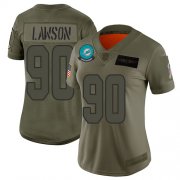 Wholesale Cheap Nike Dolphins #90 Shaq Lawson Camo Women's Stitched NFL Limited 2019 Salute To Service Jersey