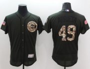 Wholesale Cheap Cubs #49 Jake Arrieta Green Flexbase Authentic Collection Salute to Service Stitched MLB Jersey