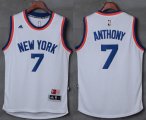 Wholesale Cheap Knicks #7 Carmelo Anthony New White Stitched NBA Jersey