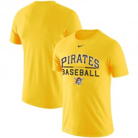 Wholesale Cheap Pittsburgh Pirates Nike Practice Performance T-Shirt Gold
