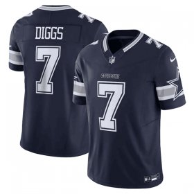 Wholesale Cheap Men\'s Dallas Cowboys #7 Trevon Diggs Navy 2023 F.U.S.E. Limited Stitched Football Jersey