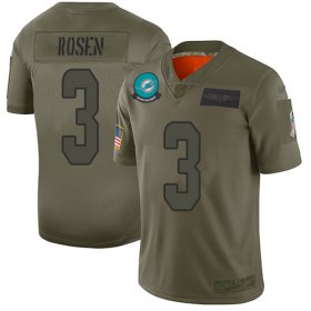 Wholesale Cheap Nike Dolphins #3 Josh Rosen Camo Men\'s Stitched NFL Limited 2019 Salute To Service Jersey