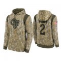 Wholesale Cheap Men's Los Angeles Rams #2 Robert Woods Camo 2021 Salute To Service Therma Performance Pullover Hoodie