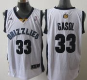 Wholesale Cheap Memphis Grizzlies #33 Marc Gasol White Swingman Jersey