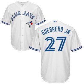 Wholesale Cheap Blue Jays #27 Vladimir Guerrero Jr. White New Cool Base Stitched MLB Jersey
