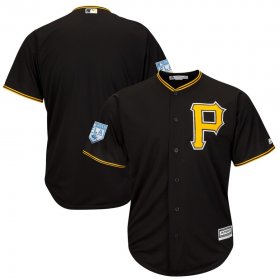 Wholesale Cheap Pirates Blank Black 2019 Spring Training Cool Base Stitched MLB Jersey