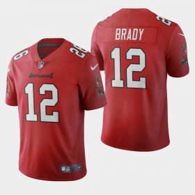 Wholesale Cheap Tampa Bay Buccaneers #12 Tom Brady Red Men\'s Nike 2020 Vapor Limited NFL Jersey