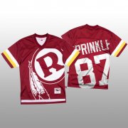 Wholesale Cheap NFL Washington Redskins #87 Jeremy Sprinkle Red Men's Mitchell & Nell Big Face Fashion Limited NFL Jersey