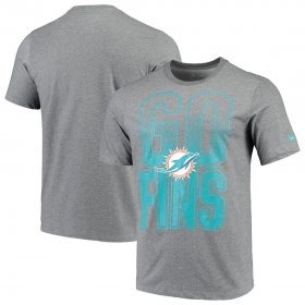 Wholesale Cheap Miami Dolphins Nike Local Verbiage Performance T-Shirt Heathered Charcoal