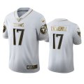 Wholesale Cheap Tennessee Titans #17 Ryan Tannehill Men's Nike White Golden Edition Vapor Limited NFL 100 Jersey