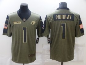 Wholesale Cheap Men\'s Arizona Cardinals #1 Kyler Murray Nike Olive 2021 Salute To Service Limited Player Jersey