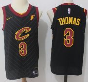 Wholesale Cheap Nike Cleveland Cavaliers #3 Isaiah Thomas Black Stitched NBA Swingman Jersey