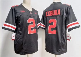 Men\'s Ohio State Buckeyes #2 Emeka Egbuka Black 2023 F.U.S.E. Limited Stitched Jersey