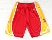 Wholesale Cheap Houston Rockets Red With Gold Short