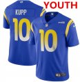 Wholesale Youth Los Angeles Rams #10 Cooper Kupp 2020 Royal Vapor Limited Stitched NFL Jersey