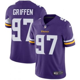 Wholesale Cheap Nike Vikings #97 Everson Griffen Purple Team Color Men\'s Stitched NFL Vapor Untouchable Limited Jersey