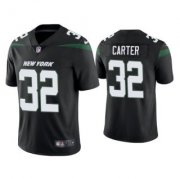 Wholesale Cheap Men's Black New York Jets #32 Michael Carter 2021 Vapor Untouchable Limited Stitched Jersey