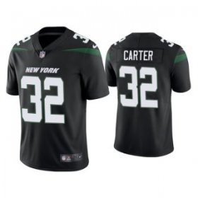 Wholesale Cheap Men\'s Black New York Jets #32 Michael Carter 2021 Vapor Untouchable Limited Stitched Jersey