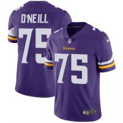 Wholesale Cheap Nike Vikings #75 Brian O'Neill Purple Team Color Men's Stitched NFL Vapor Untouchable Limited Jersey
