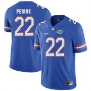 Wholesale Cheap Florida Gators Royal Blue #22 Lamical Perine Football Player Performance Jersey
