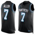 Wholesale Cheap Nike Panthers #7 Kyle Allen Black Team Color Men's Stitched NFL Limited Tank Top Jersey