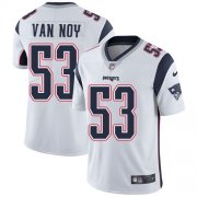 Wholesale Cheap Nike Patriots #53 Kyle Van Noy White Men's Stitched NFL Vapor Untouchable Limited Jersey