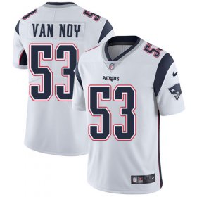 Wholesale Cheap Nike Patriots #53 Kyle Van Noy White Men\'s Stitched NFL Vapor Untouchable Limited Jersey