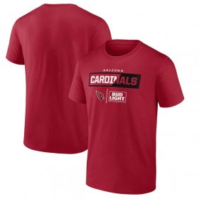 Wholesale Cheap Men\'s Arizona Cardinals Red x Bud Light T-Shirt