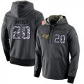 Wholesale Cheap NFL Men's Nike Tampa Bay Buccaneers #20 Ronde Barber Stitched Black Anthracite Salute to Service Player Performance Hoodie