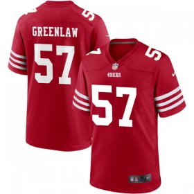 Wholesale Cheap Mens San Francisco 49ers #57 Dre Greenlaw Nike Scarlet Alternate Legend Vapor Limited Jersey