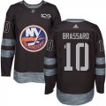 Wholesale Cheap Adidas Islanders #10 Derek Brassard Black 1917-2017 100th Anniversary Stitched NHL Jersey