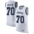 Wholesale Cheap Nike Cowboys #70 Zack Martin White Men's Stitched NFL Limited Rush Tank Top Jersey