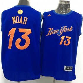 Wholesale Cheap Men\'s New York Knicks #13 Joakim Noah adidas Royal Blue 2016 Christmas Day Stitched NBA Swingman Jersey