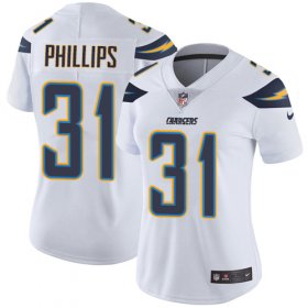Wholesale Cheap Nike Chargers #31 Adrian Phillips White Women\'s Stitched NFL Vapor Untouchable Limited Jersey