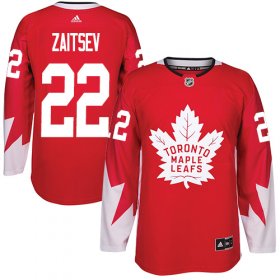 Wholesale Cheap Adidas Maple Leafs #22 Nikita Zaitsev Red Team Canada Authentic Stitched NHL Jersey