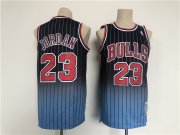 Wholesale Cheap Men's Chicago Bulls #23 Michael Jordan Balck Throwback Stitched Jersey