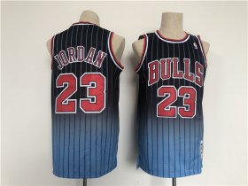 Wholesale Cheap Men\'s Chicago Bulls #23 Michael Jordan Balck Throwback Stitched Jersey