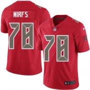Wholesale Cheap Nike Buccaneers #78 Tristan Wirfs Red Men's Stitched NFL Limited Rush Jersey