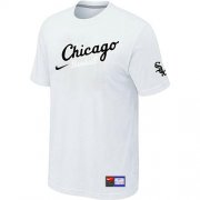 Wholesale Cheap Chicago White Sox Nike Away Practice MLB T-Shirt White