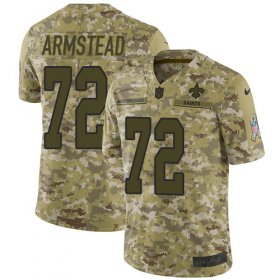 Wholesale Cheap Nike Saints #72 Terron Armstead Camo Men\'s Stitched NFL Limited 2018 Salute To Service Jersey