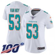 Wholesale Cheap Women's Miami Dolphins #53 Kyle Van Noy Olive Camo Stitched Limited 2017 Salute To Service Jersey