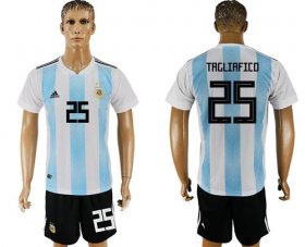 Wholesale Cheap Argentina #25 Tagliafico Home Soccer Country Jersey