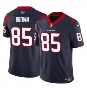 Cheap Men's Houston Texans #85 Noah Brown Navy 2023 F.U.S.E. Vapor Untouchable Football Stitched Jersey