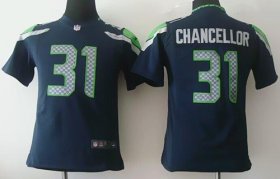 Wholesale Cheap Nike Seahawks #31 Kam Chancellor Steel Blue Team Color Youth Stitched NFL Elite Jersey