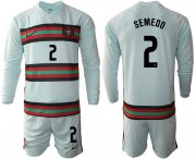 Wholesale Cheap Men 2021 European Cup Portugal away Long sleeve 2 soccer jerseys