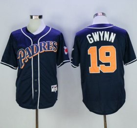 Wholesale Cheap Padres #19 Tony Gwynn Navy Blue 1998 Turn Back The Clock Stitched MLB Jersey